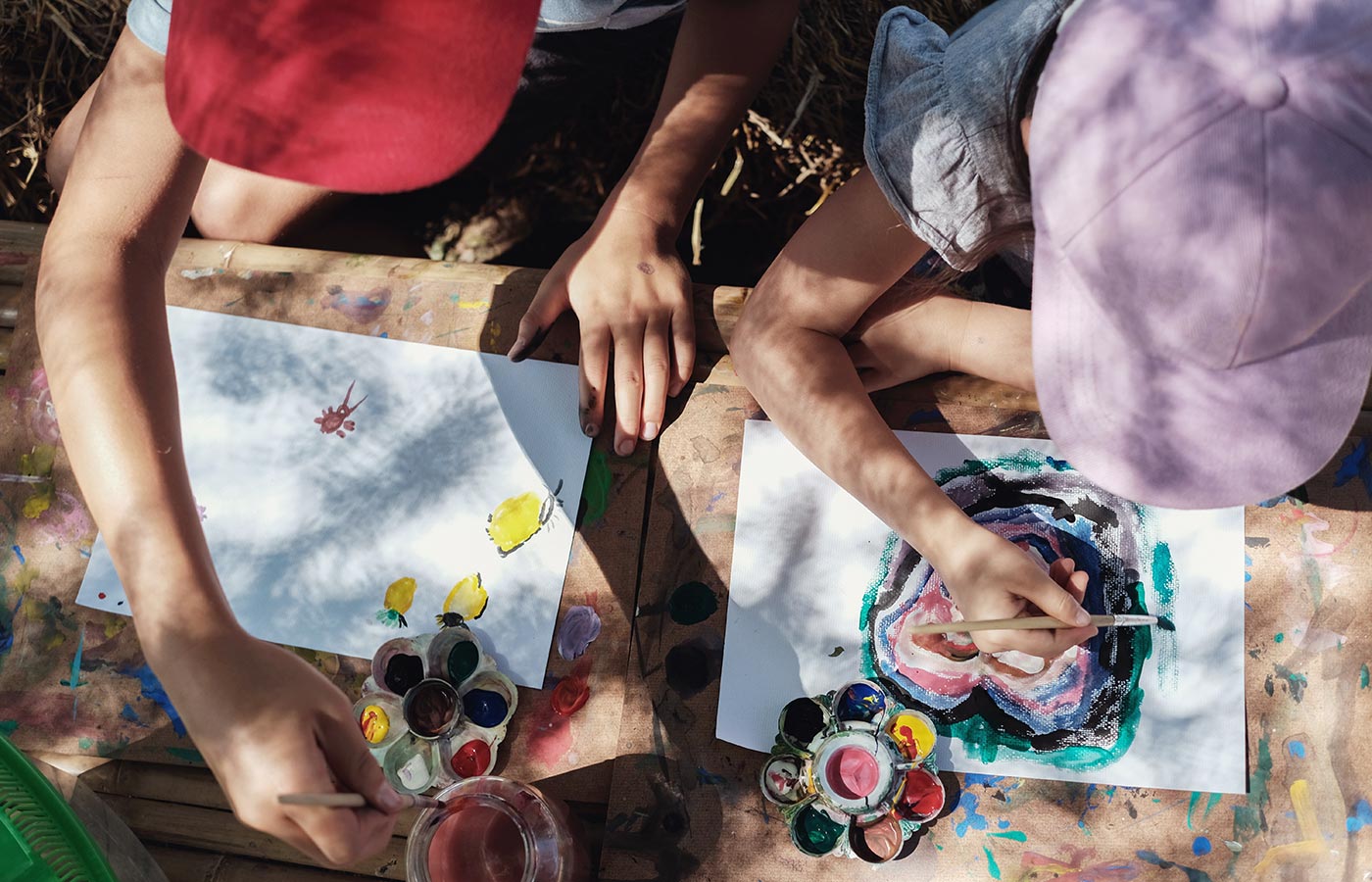 didattica outdoor dipingere